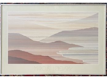 Framed Print Of A Print - Marcus Uzilevsky Abstract Landscape