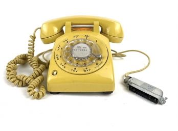 Vintage Yellow Western Electric Rotary Phone