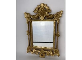 Vintage Wood Gilt Andalusian Style Wall Mirror