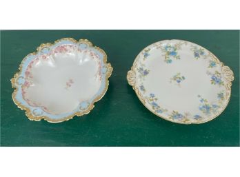 Two GDA Limoges France Porcelain Bowls