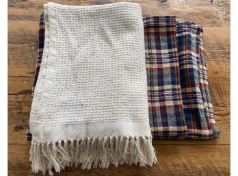 Two Ralph Lauren Cotton Blankets