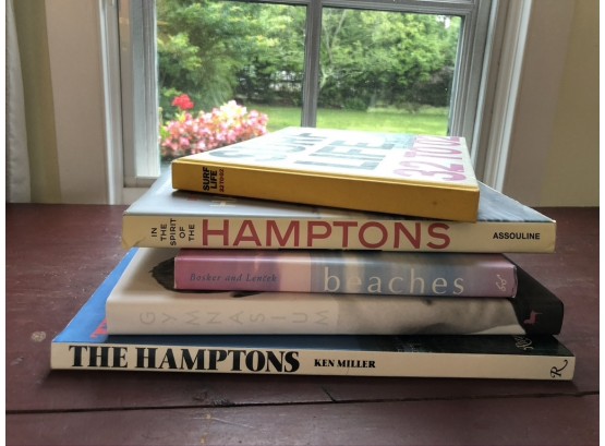 Misc - 5 Hamptons Beach Theme Coffee Table Books
