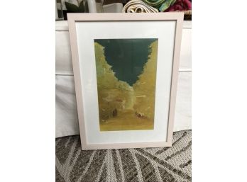 Oil On Canvas Board In Frame Signed