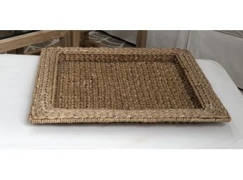 Woven And Rattan Cocktail Tray