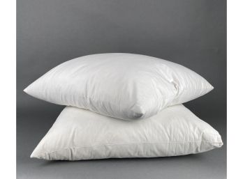 Two 26 X 26 West Elm Pillow Inserts