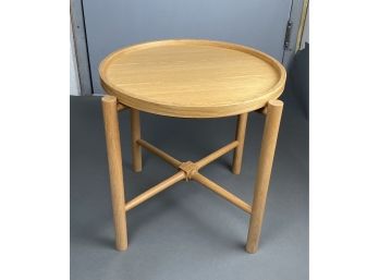 Danish Teak Side Table With Removable Tray Top