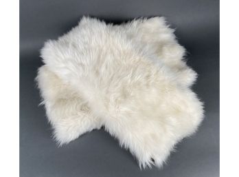 Two Fur Throws In White