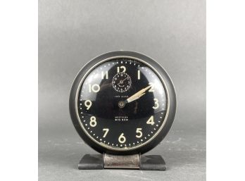 Vintage Westclox Big Ben Black Metal Table Top Alarm Clock - 'Loud Alarm'