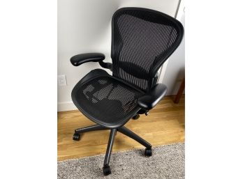 Herman Miller Aeron Chair Ergonomic Desk Chair, Swivel, Adjustable, On Castors