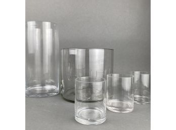 Assorted Lot Of Glass Vases - One By Jamali