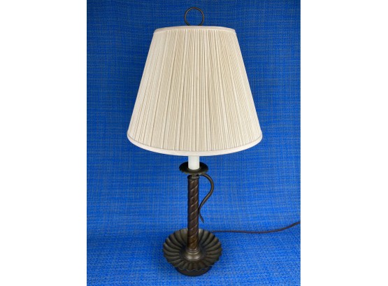 Brass Candle Stick Base Table Lamp 30' Tall