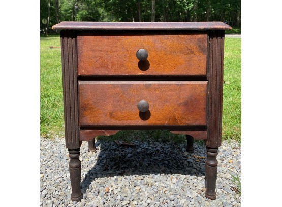 Vintage Two Drawer Nightstand