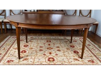 Mid Century Oval Dining Table By Century Furniture  - With 2 12' Leaves