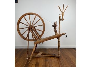 In Working Condition - Antique Spinning Wheel Brought Over From Sweeden