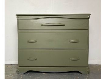 French And Heald Co. Green Three Drawer Dresser