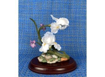 Lenox , Made In Japan Iris Germanica - Porcelain Floral Piece