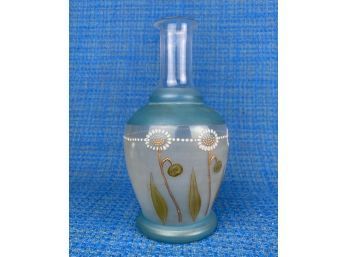 Antique Hand Painted Glass Vase