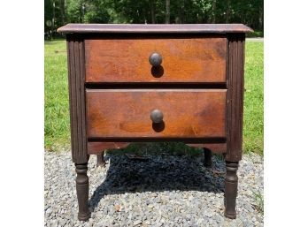 Vintage Two Drawer Nightstand