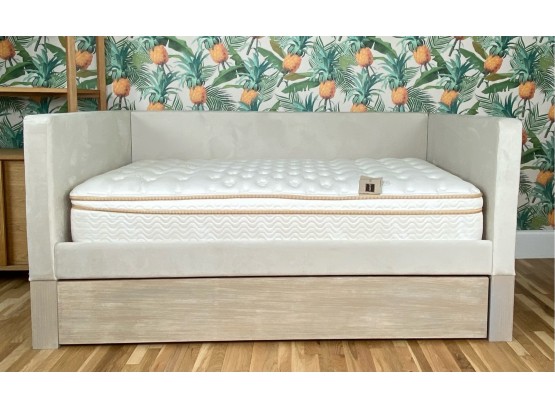 Pottery Barn Teen Daybed With Trundle And High End Saatva Mattress