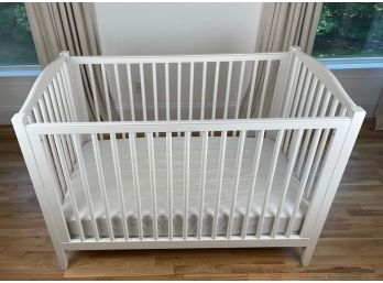 Pottery Barn White Convertible Crib To Toddler Bed