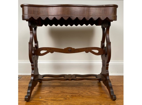 Antique Wooden Hallway Table Vanity Or Writing Desk
