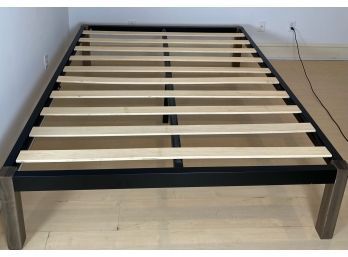 Full Or Queen Sized Bedframe With Modern Wood Legs