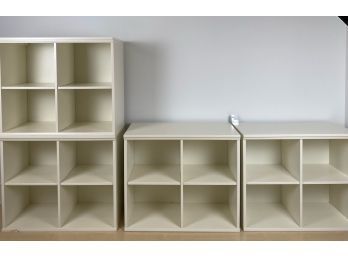 PB, Pottery Barn White Free Standing Storage Units Or Wall Cubes