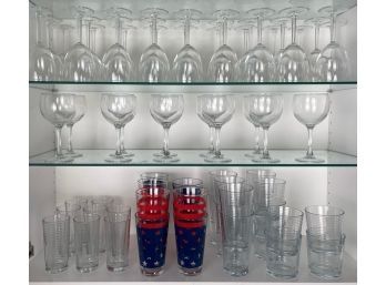 Selection Of Drinking Glasses And Stemware