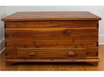 Vintage Cedar Trunk Or Chest With M