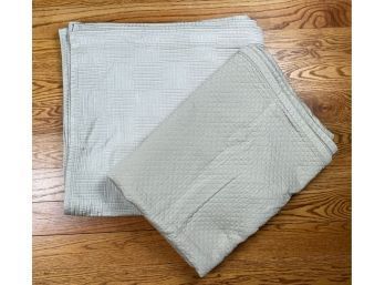Restoration Hardware And Chambers Cotton Full Or Twin Sized Quilted Blankets