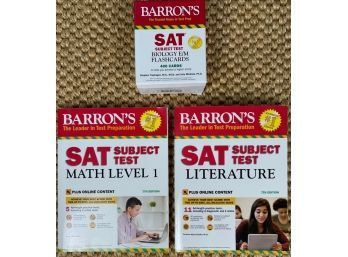 Barrons SAT Preparation Text Book And Flashcards
