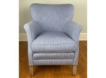 Serena And Lily By Lee Manufacturers Belgian Club Chair In Blue Perennial Upholstery