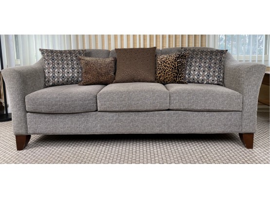 Three Seater Craftmaster Sofa In Grey Upholstery