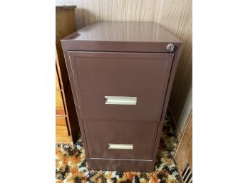 Mid Century Brown File Cabinet