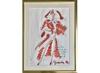 Signed And Framed Art Fashion Print From Givency