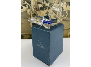 Villeroy & Boch Crystal Or Glass Dolphin Figure - New In Box