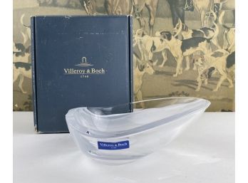 Villeroy & Boch Organics, Sunset Small Crystal Oblong Bowl - New In Box