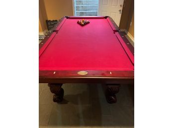 Beringer Billiard Table With Leather Pockets. Already Disassembled