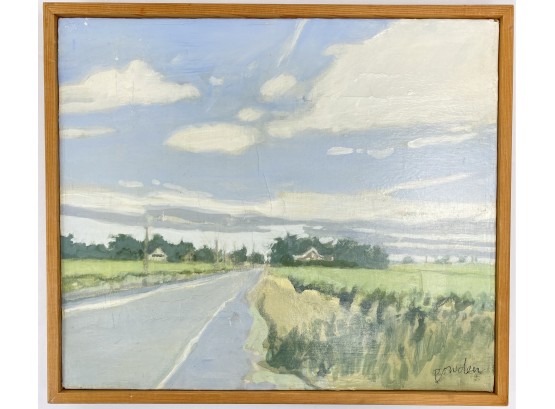 Vintage 1984 Priscilla Bowden Landscape Oil Painting
