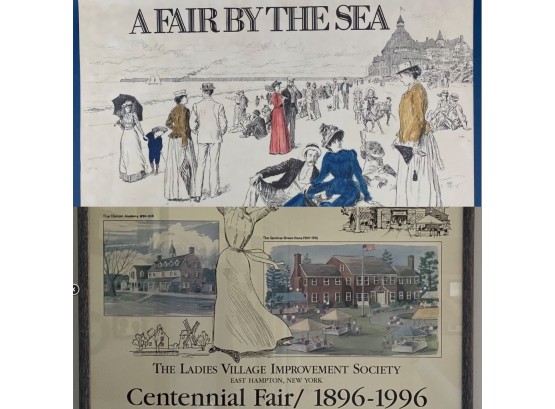 Two Prints -  East Hampton, LVIS Centennial Fair & A Fair By The Sea