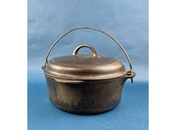 Vintage Griswold Cast Iron Dutch Oven Covered Pot Erie PA #8