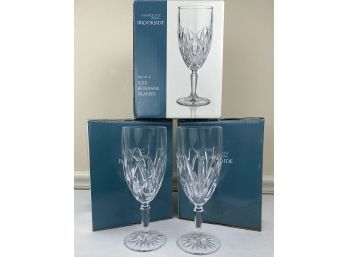 Set Of 12 Marquis By Waterford Brookside Pattern Iced Beverage Water Glasses In Boxes - New In Box
