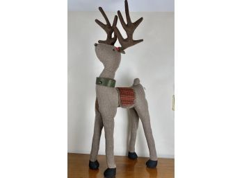 Very Large Stuffed Christmas Reindeer - 50' Tall With Jingle Bells