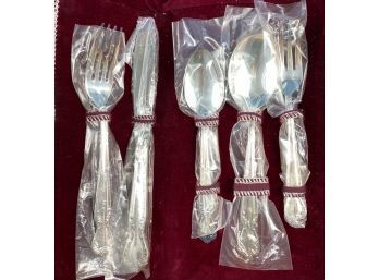 Rogers Bros. International Silver Co. Silverplate Flatware Set Service For 7 - New, In Original Packaging