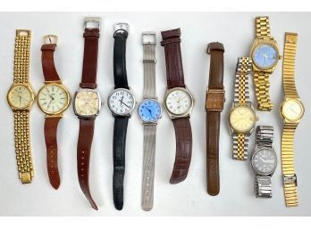 Vintage Lot Costume & Designer Men's Watches