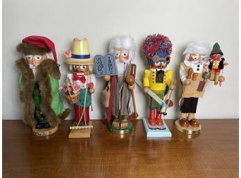 Group Of 5 Steinbach Original Germany Wooden Nutcracker Christmas Figures 16'