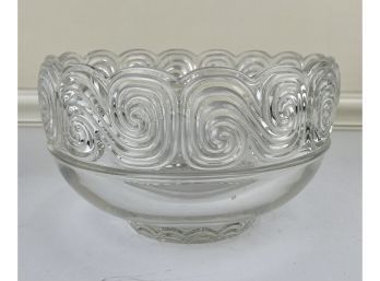 Vintage Tiffany & Co. Modernist Swirls Art Glass Bowl