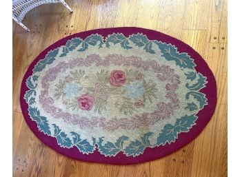 Flora And Fauna Oval Boucle Rug