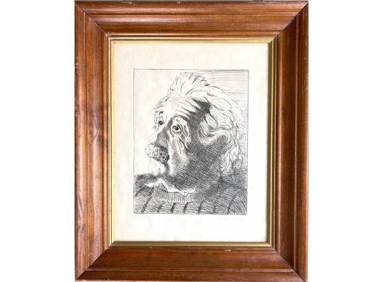 Limited Edition Etching, Einstein, Signed And Numbered, Signed Schillinger