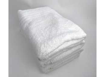 Three Brand New, With Tags Lauren Ralph Lauren White Cotton Towels With Blue Embroidered Name